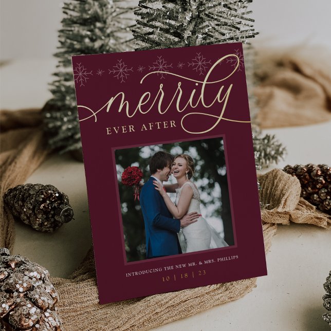 Merrily Ever After | Holiday Wedding Announcement (Creator Uploaded)