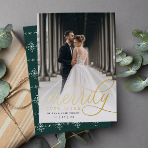 Merrily Ever After Holiday Wedding Announcement