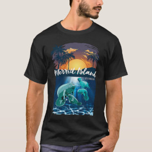 Merritt Island Florida Manatees Vacation Souvenir  T-Shirt
