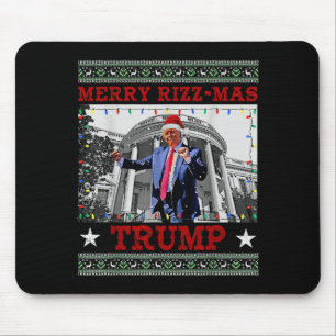 Merrry Rizzmas Trump Funny Humorous Trump Dance Ch Mouse Pad