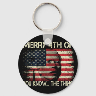 Merry 4th Of July You Know The Thing Anti Biden Key Ring