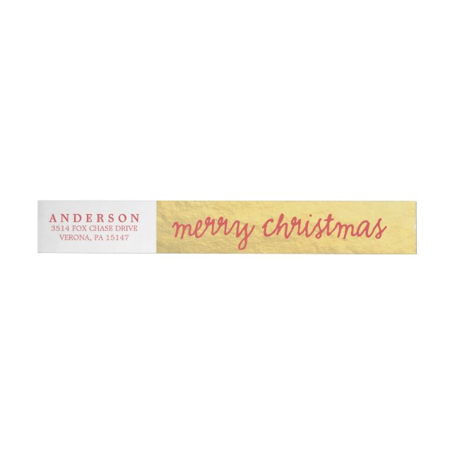 MERRY address wrap labels (Individual)