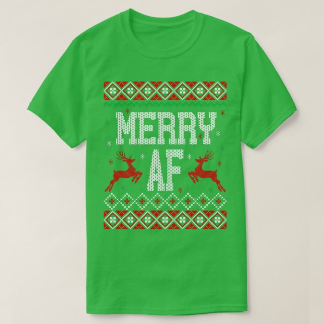 Merry AF ugly sweater (Design Front)
