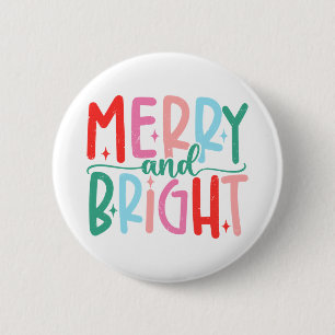 Merry &amp; Bright Moody &amp; Uptight Matching Co 6 Cm Round Badge