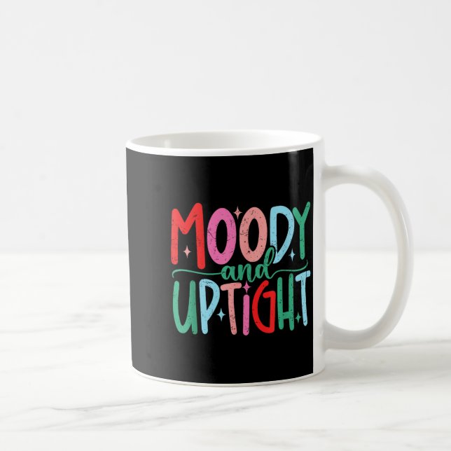 Merry &amp; Bright Moody &amp; Uptight Matching Co Coffee Mug (Right)