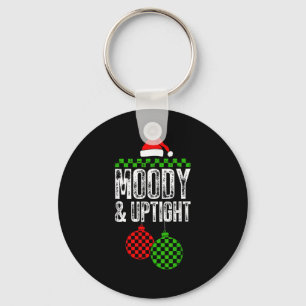 Merry &amp; Bright Moody &amp; Uptight Matching Co Key Ring