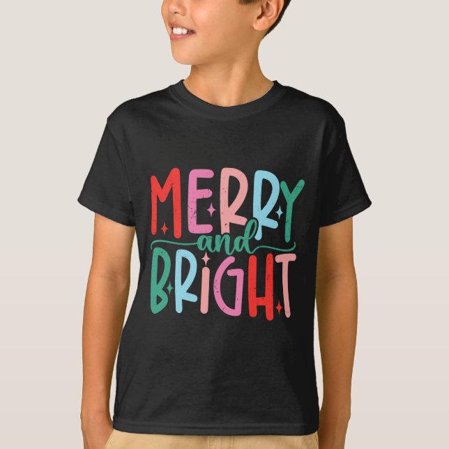 Merry &amp; Bright Moody &amp; Uptight Matching Co T-Shirt (Front)