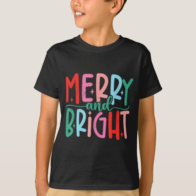 Merry &amp; Bright Moody &amp; Uptight Matching Co T-Shirt (Front)