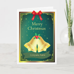 Merry and blessed Christmas company Holiday Card