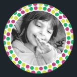 Merry and Bright 2010 Holiday Photo Sticker<br><div class="desc">Merry and Bright 2010 Holiday Photo Sticker in Berry and Green</div>