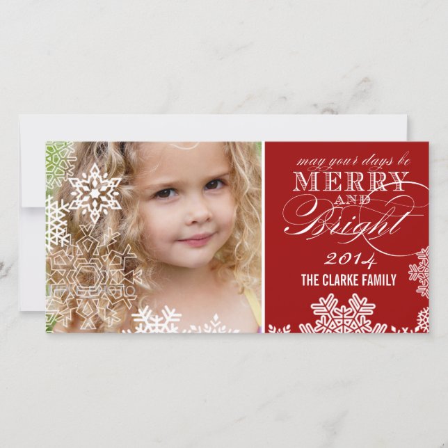 MERRY AND BRIGHT | 2014 HOLIDAY PHOTO CARDS (Front)