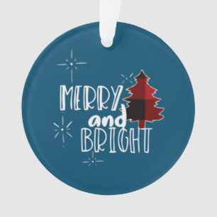 Merry and Bright Amazing Xmas  Funny Christmas Ornament