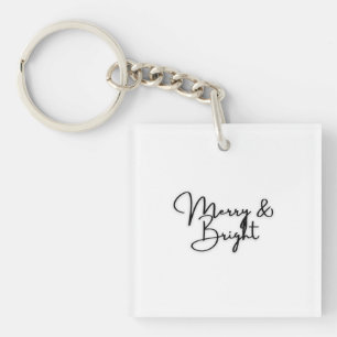Merry and Bright Black Amsterdam Four Minimalist T Key Ring