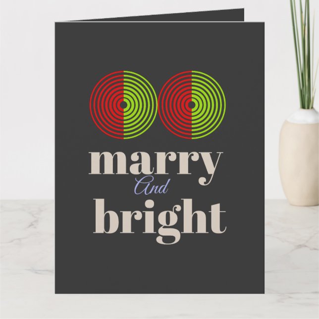 "Merry and Bright: Celebrate the Joy of the Season Card (Front)