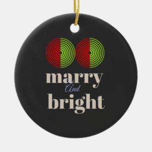 "Merry and Bright: Celebrate the Joy of the Season Ceramic Tree Decoration
