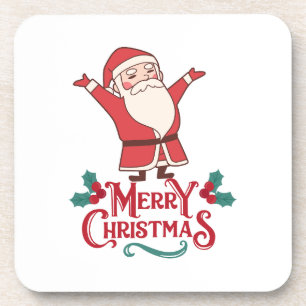 Merry and Bright Christmas 2023 Family Holiday Coaster