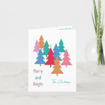 Merry and Bright Christmas card