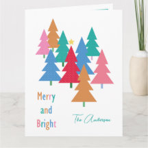 Merry and Bright Christmas card