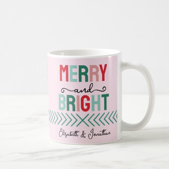 Merry and Bright Christmas Coffee Mug (Right)