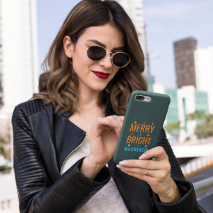 Merry and Bright Christmas Delight: Festive Custom Case-Mate iPhone Case