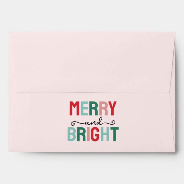 Merry and Bright Christmas Envelope (Back (Top Flap))