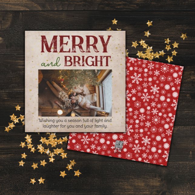 Merry And Bright Christmas Family  Holiday Card (Creator Uploaded)