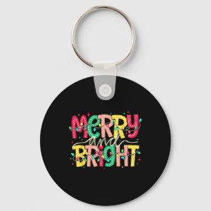Merry And Bright Christmas Funny Pyjamas Family Xm Key Ring