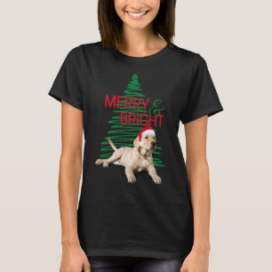 Merry And Bright Christmas Lab T-Shirt