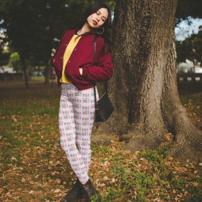 Merry and Bright Christmas Leggings (Creator Uploaded)