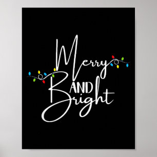 Merry And Bright Christmas Lights Family Pajama Xm Poster