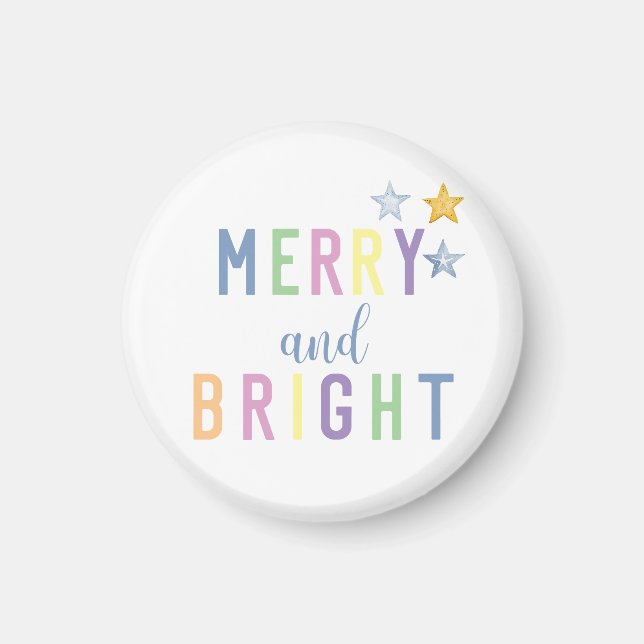 Merry and Bright Christmas  Magnet (Front)