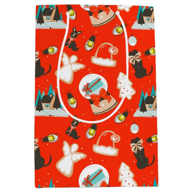 Merry and Bright Christmas  Medium Gift Bag (Front)