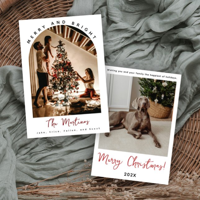 Merry and Bright Christmas Photo Card (Creator Uploaded)
