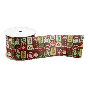 Merry and Bright Christmas  Satin Ribbon