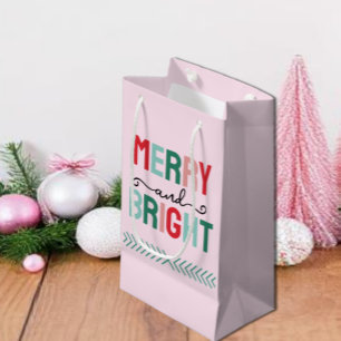 Merry and Bright Christmas Small Gift Bag