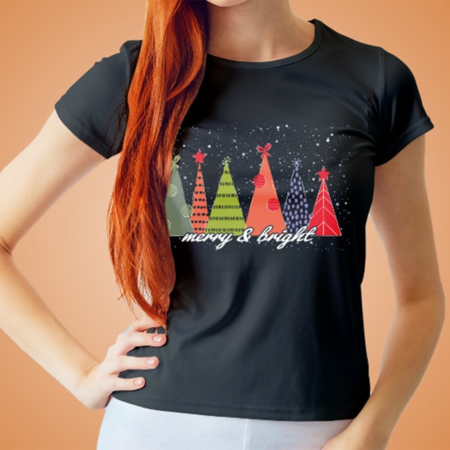 Merry and Bright Christmas T-Shirt (Creator Uploaded)