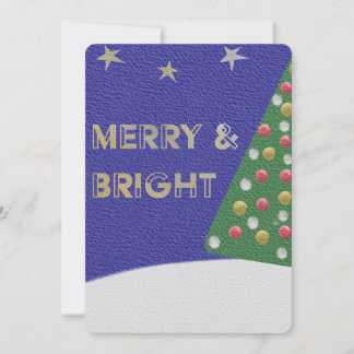 Merry and Bright Christmas Tree Card