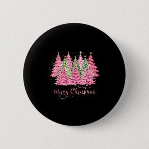 Merry And Bright Christmas Tree Cute Xmas Pajama M 6 Cm Round Badge