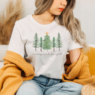 Merry and Bright Christmas Tree Shirt