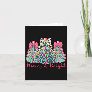 Merry And Bright Christmas Tree Xmas Tree Family H Card