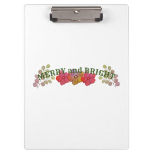 MERRY AND BRIGHT CLIPBOARD