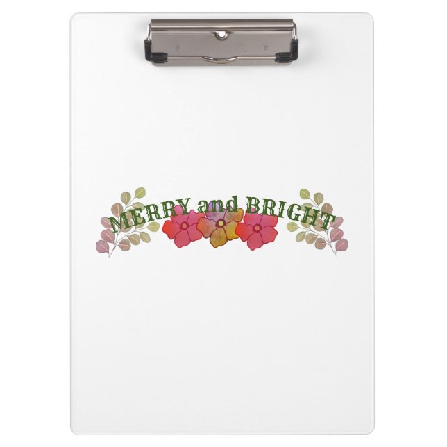 MERRY AND BRIGHT CLIPBOARD (Front)