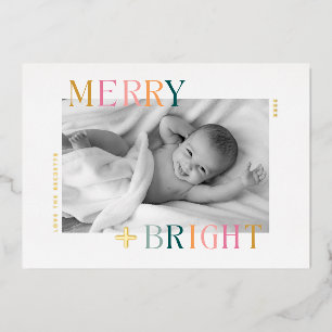 Merry And Bright Colourful Christmas Photo