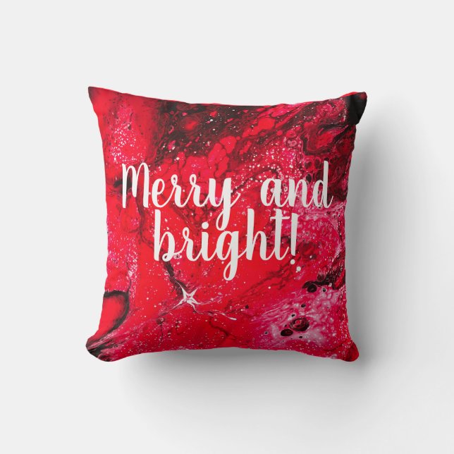 Merry and bright! cushion (Front)