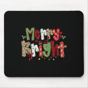 Merry And Bright Cute Christmas Holiday Coquette B Mouse Pad