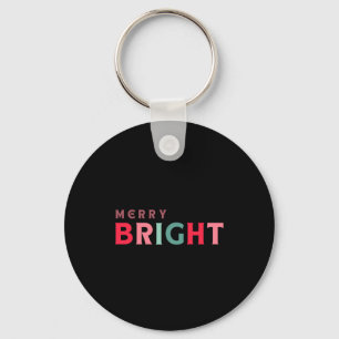 Merry And Bright Cute Colorful Toddler Key Ring