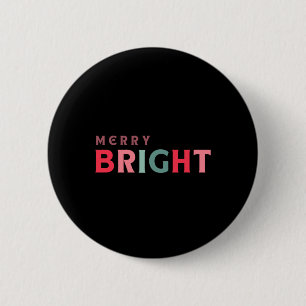 Merry And Bright Cute Colorful Toddler T Shirt  6 Cm Round Badge