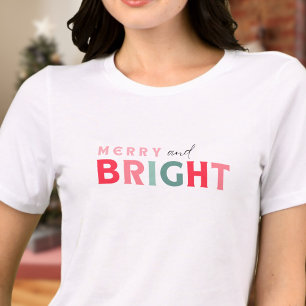 Merry and Bright - cute colourful Tri-Blend Shirt