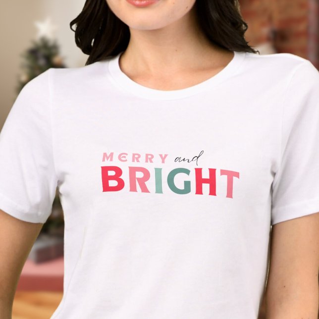 Merry and Bright - cute colourful  Tri-Blend Shirt (Creator Uploaded)