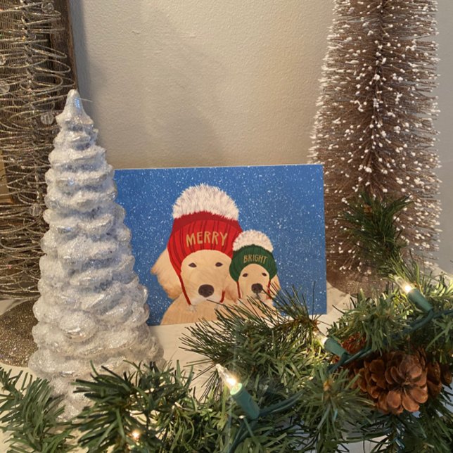 Merry and Bright Dogs Christmas Card (Creator Uploaded)